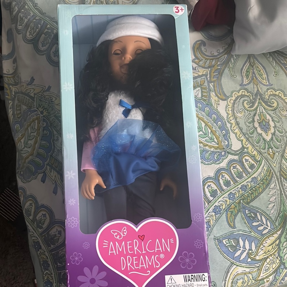 Non used American Dream Doll with Blue Outfit